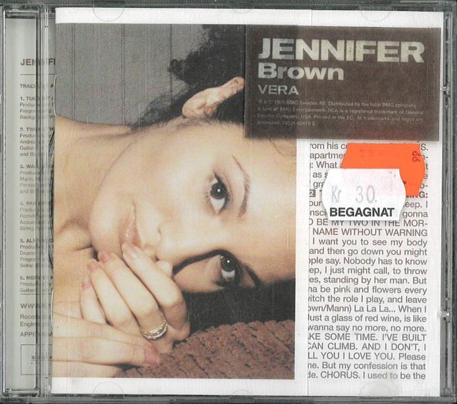 Huvudbild Jennifer Brown - Vera (CD) beg