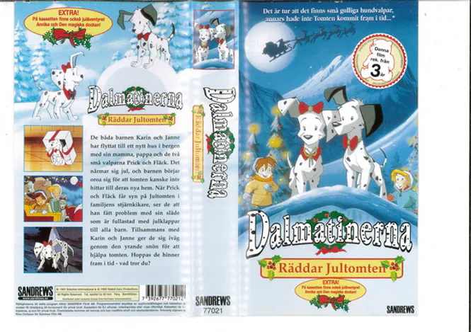 Huvudbild Dalmatinerna räddar jultomten (vhs)