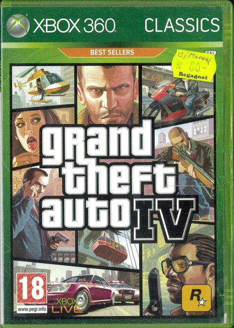 Huvudbild Gta 4  - classics (X360) beg