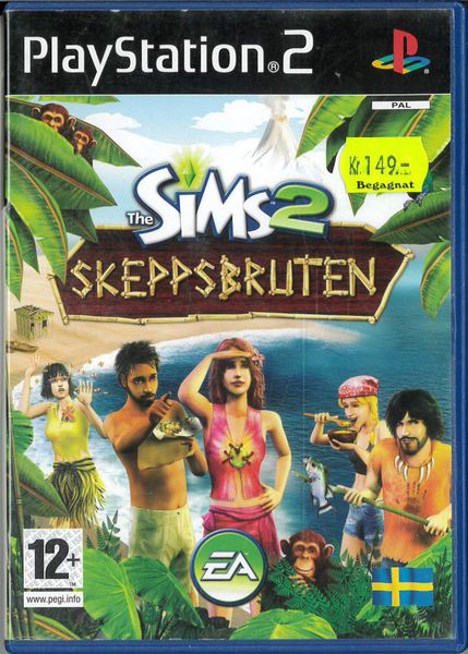 Sims 2 skeppsbruten   (Ps2) beg