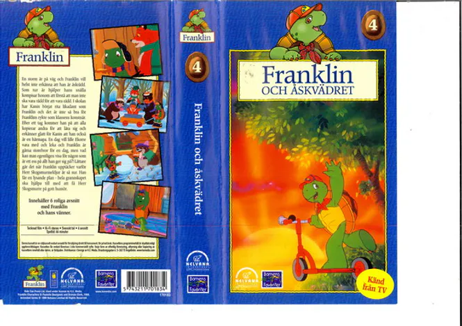 Huvudbild Franklin 4 - Och åskvädret (vhs)