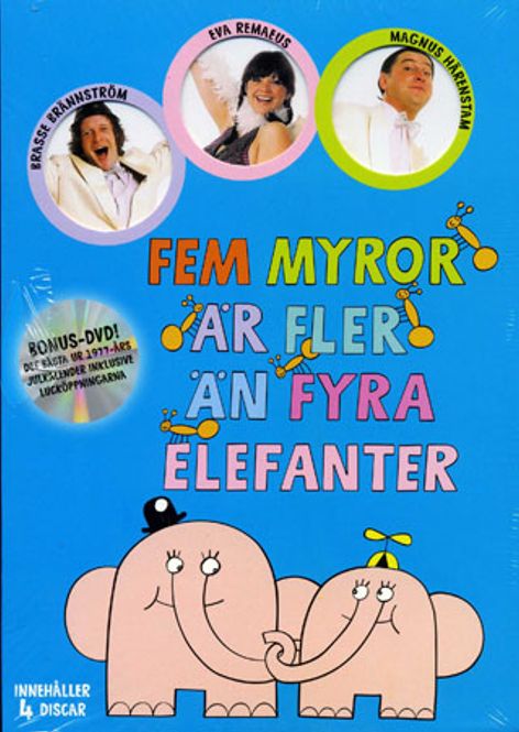 Huvudbild 5 myror är fler än 4 elefanter - Box (DVD) beg
