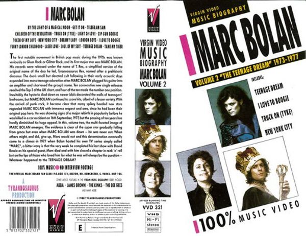 MARC BOLAN VOL 2 (VHS)