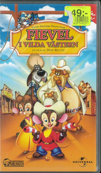 Huvudbild Fievel i vilda västern (VHS)