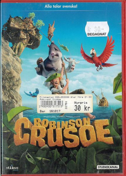 Robinson Crusoe - 2015 tecknad  (dvd) fd hyr
