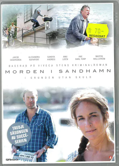 Huvudbild Morden i Sandhamn - I grunden utan skuld (dvd) fd ...