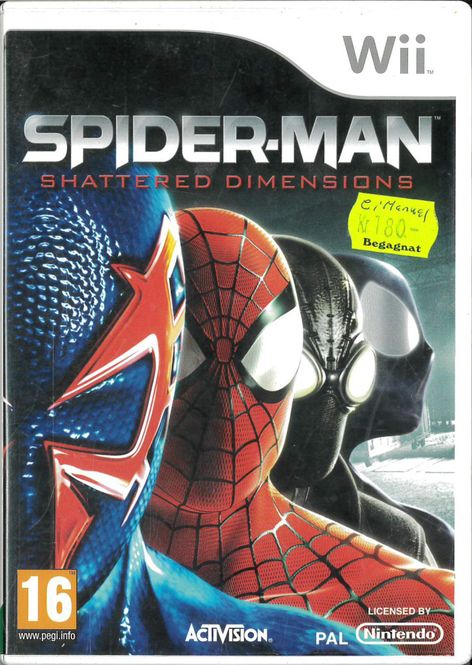 Huvudbild Spider-man: Shattered Dimensions  -Wii beg