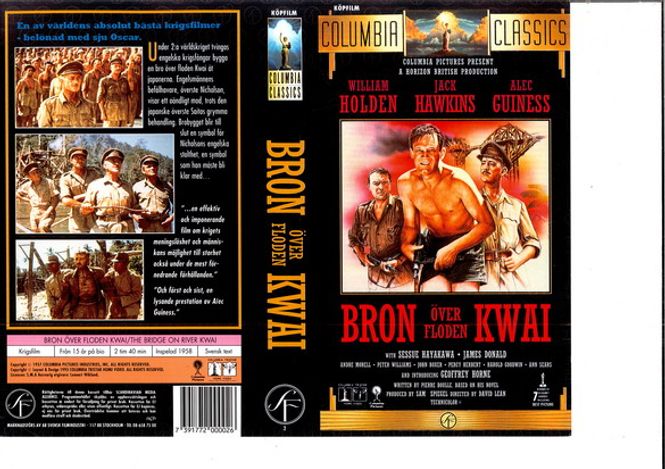 Huvudbild BRON ÖVER FLODEN KWAI (VHS)