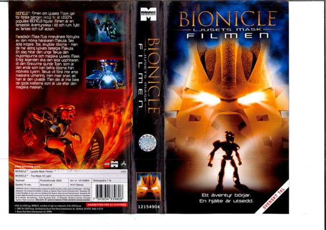 Huvudbild Bionicle Filmen (vhs)