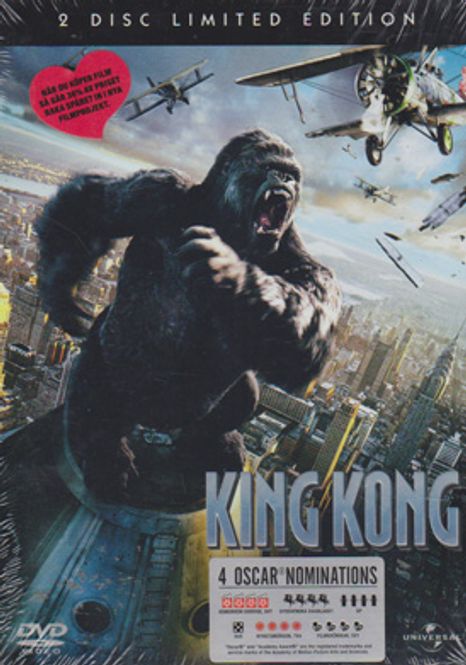 Huvudbild King Kong (2005) BEG DVD -2 disc