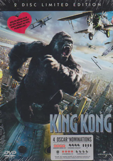 Huvudbild King Kong (2005) BEG DVD -2 disc