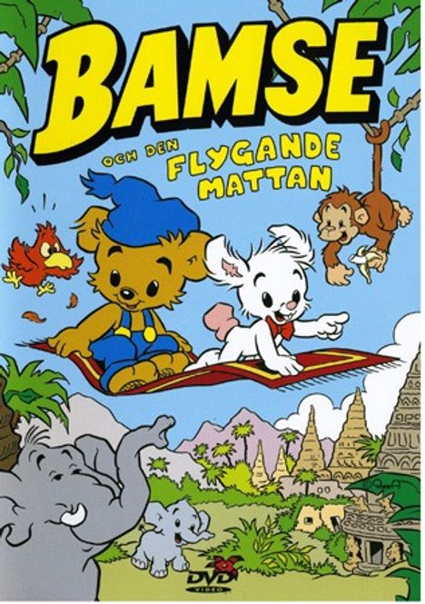 Huvudbild Bamse och den flygande mattan  -beg dvd