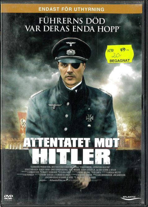 Huvudbild Attentatet mot Hitler (DVD) fd hyr