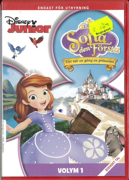 Sofia den första Vol 1 Det var en gång en prinsessa (DVD) fd hyr