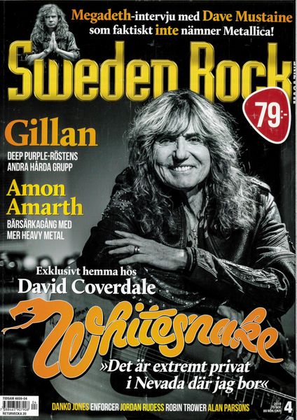 Sweden Rock Magazine 2019: #4 (butik omslag)