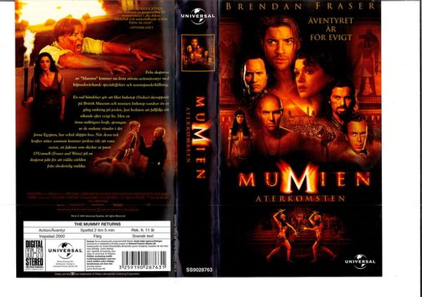 Mumien 2 Återkomsten(vhs)