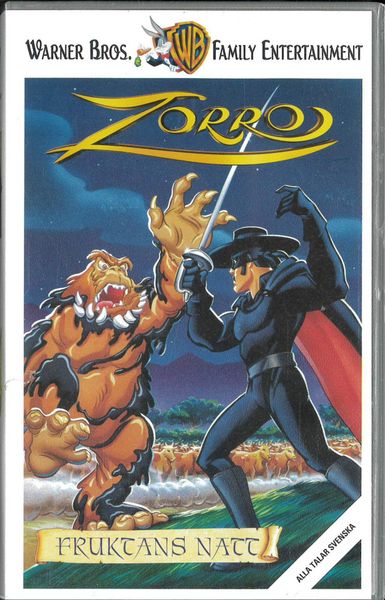 Zorro - Fruktans natt (vhs)