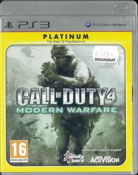 Call of Duty 4: Modern Warfare -platinum (ps3) beg