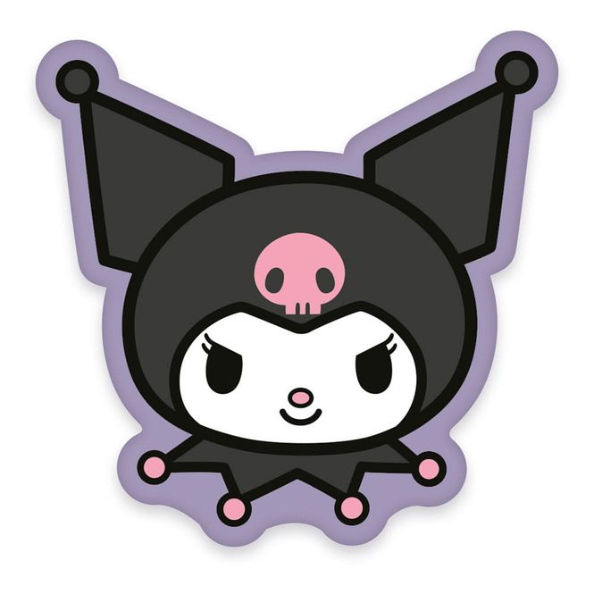 Huvudbild 3D kudde - Sanrio Pillow Kuromi Face 36 cm