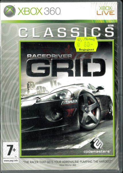 Grid (racedriver) classics   (X360) beg