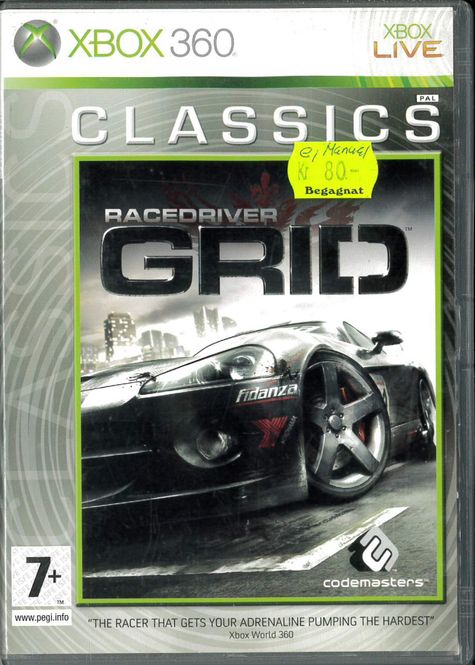 Huvudbild Grid (racedriver) classics   (X360) beg