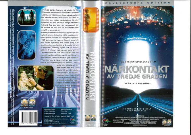 Huvudbild NÄRKONTAKT AV TREDJE GRADEN (VHS)