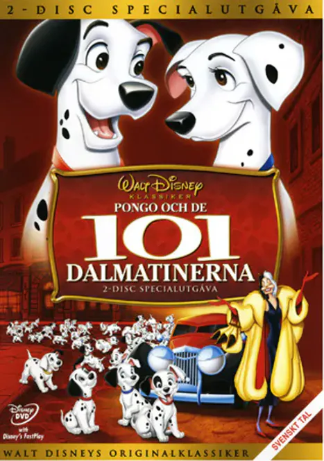 Huvudbild Pongo Och De 101 Dalmatinerna (2-disc) DVD beg