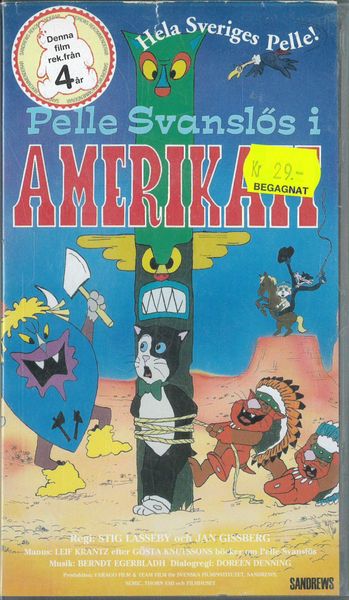 Pelle Svanslös i Amerikatt (vhs)