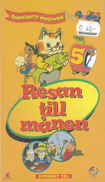 Richard Scarrys Äventyrsvärld 5Resan Till Månen (vhs)
