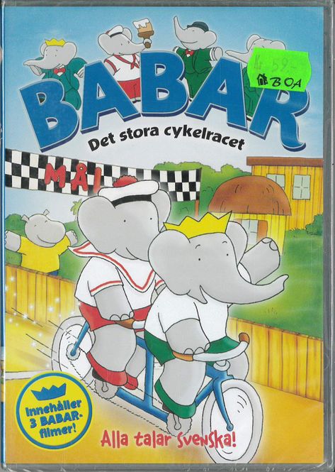 Huvudbild Babar 7 - Det stora cykelracet  (DVD) 