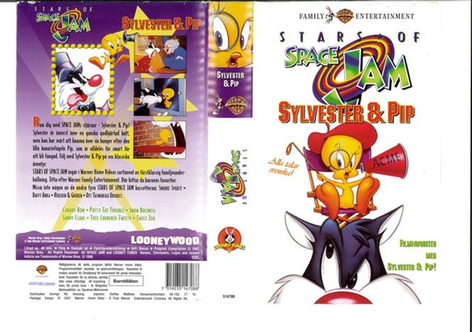 Huvudbild Stars of Space Jam - Sylvester & Pip (vhs)
