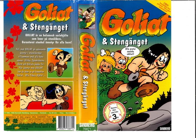 Huvudbild GOLIAT & STENGÄNGET (vhs) ny